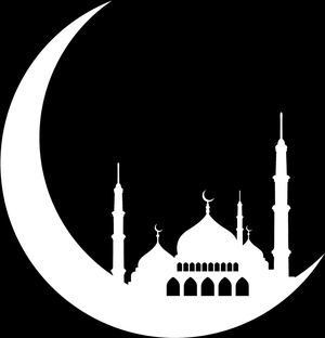 полумесяц мечеть - картинки для гравировки